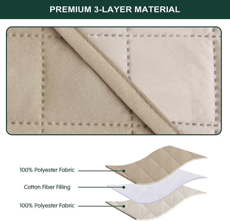 Cuscino per protezione solare impermeabile per esterni, cuscino per divano per interni ed esterni, cuscino per vita, cuscino per finestra a bovindo, federa quadrata, sfoderabile e lavabile_voghion.com