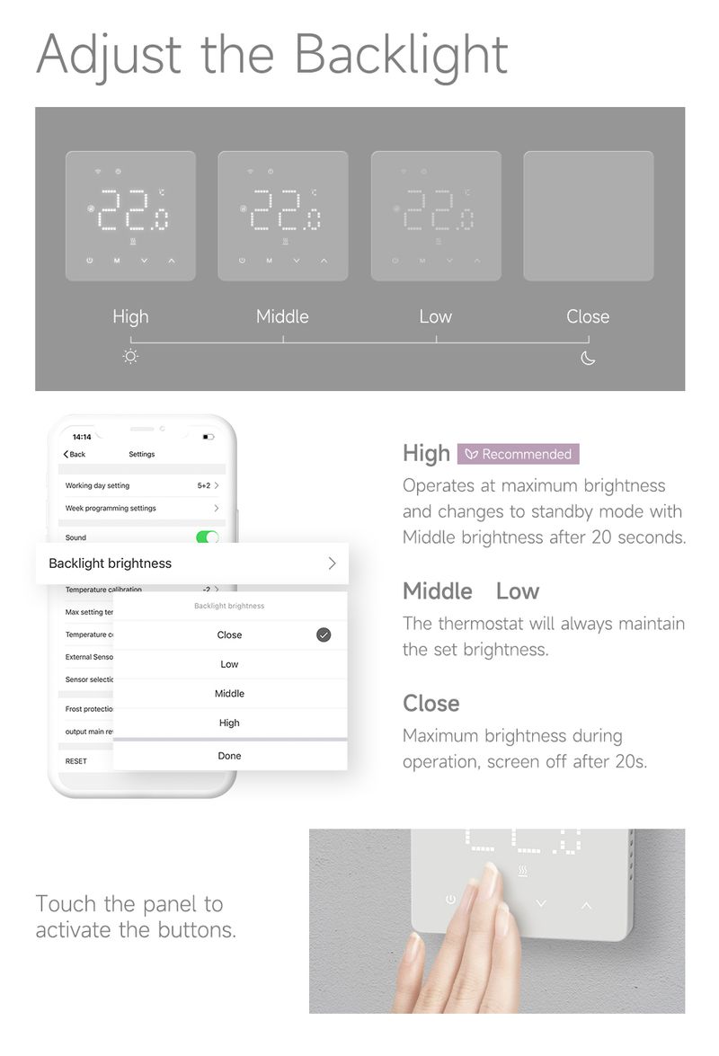 Thermostat WIFI Beok Tuya Smart Home Chauffage électrique Chaudière à gaz Chaudière à gaz Contrôleur de température LED numérique Alice_voghion.com