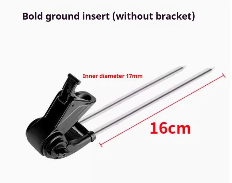 Vara de pesca de aço inoxidável antiderrapante suporte de inserção no solo, vara de mar portátil, canhão, suporte de pesca_voghion.com