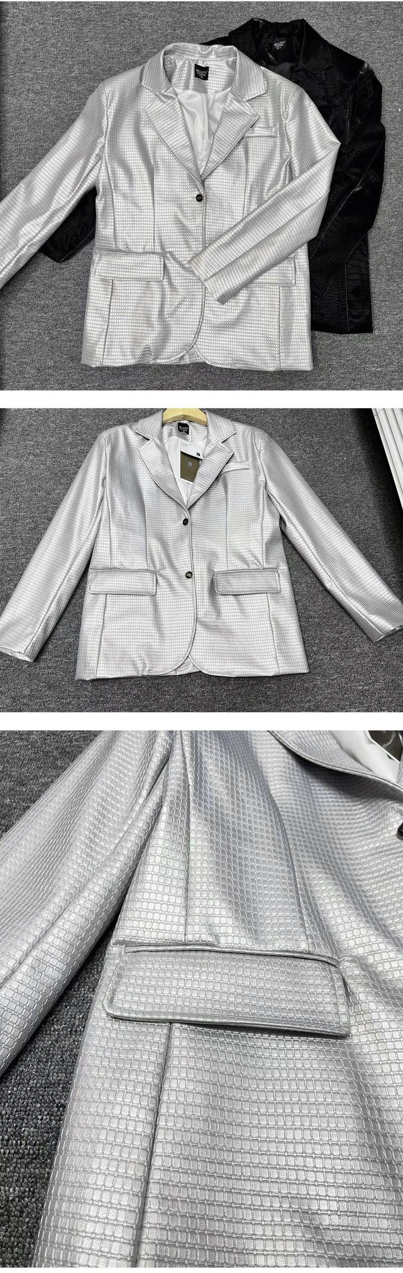 Abito da donna in pelle PU sciolto di alta qualità primavera e autunno nuovo stile_voghion.com