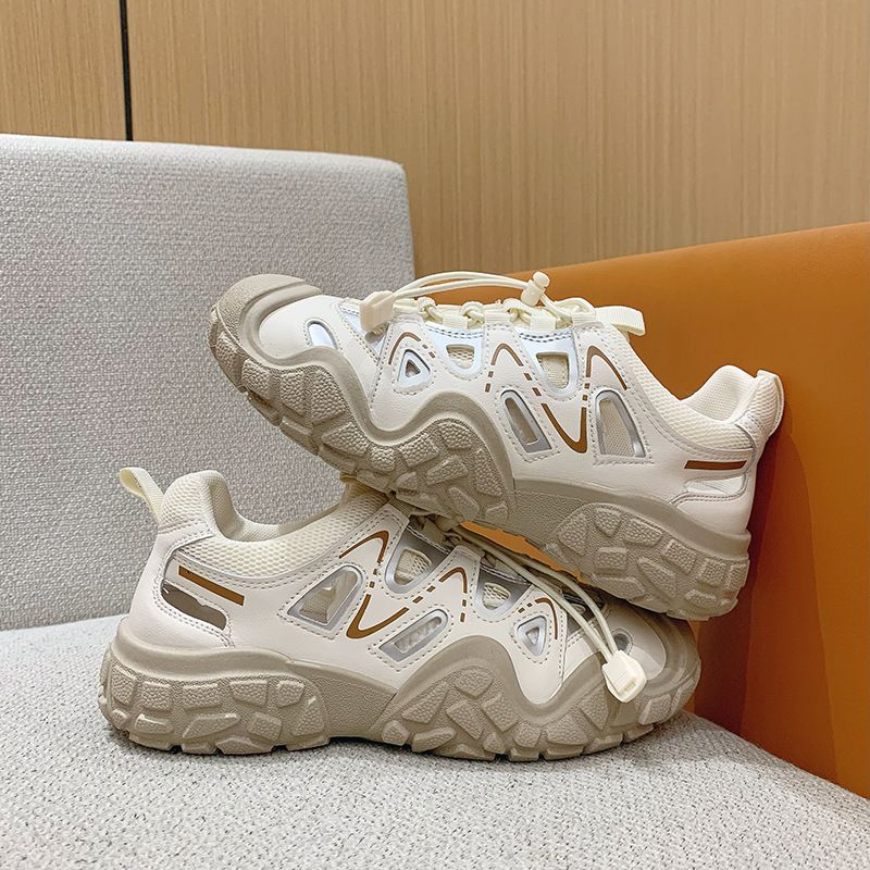 Breathable Outdoor Hiking Shoes For Women, Summer Ugly Cute Clog Sandals With Hollow Design_voghion.com
