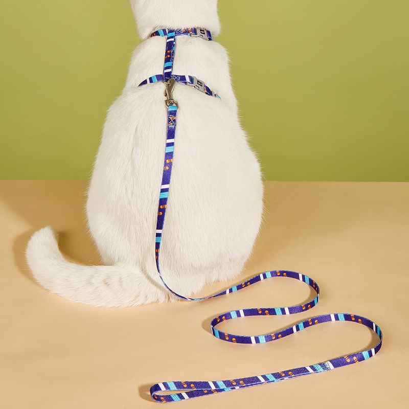 Anti-Escape Outdoor Convenient Comfortable Leash I-Shaped Adjustable Cat Traction Rope_voghion.com