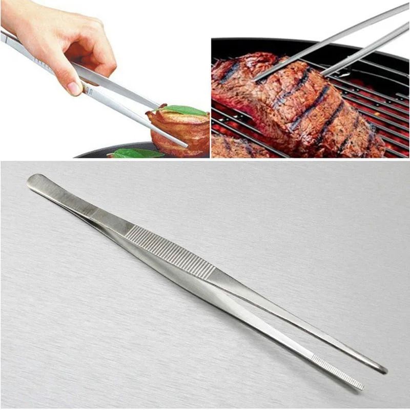 Multifunktions-Grillzange, Lebensmittelzange, Lebensmittelclip, Küchenhelfer, Edelstahl, Churrasco-Pinzette, Clip, Buffet, Grillwerkzeug_voghion.com