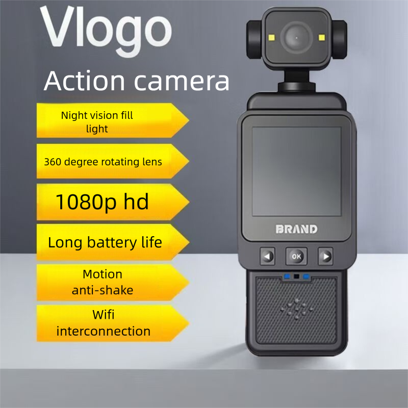 HD Action Adventure Camera Chest-Worn Law Enforcement Vlog Shooting Professional Outdoor Video Recorder_voghion.com