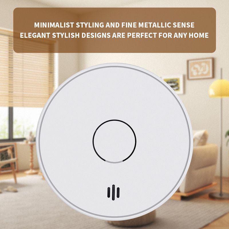 Tuya Fire Smoke Detector Alarm EN14604 10 Year Battery Life_voghion.com