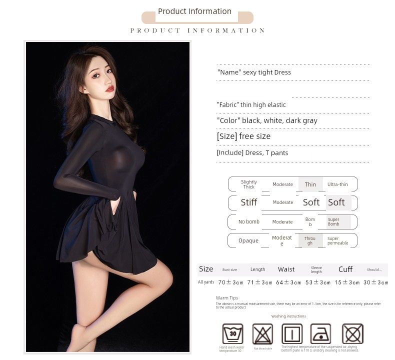 Populaire strakke pure godin open sexy intimi vrouwelijke coquette uniform verleiding pamas slip nachthemd transparant_voghion.com