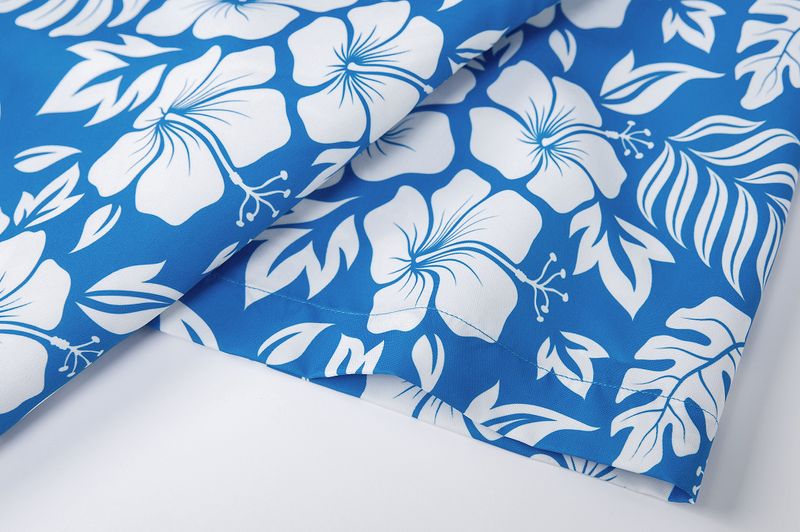 Herrenbekleidung Heißer Verkauf Hawaiian Style Loose Zweiteiler Mischreihe_voghion.com