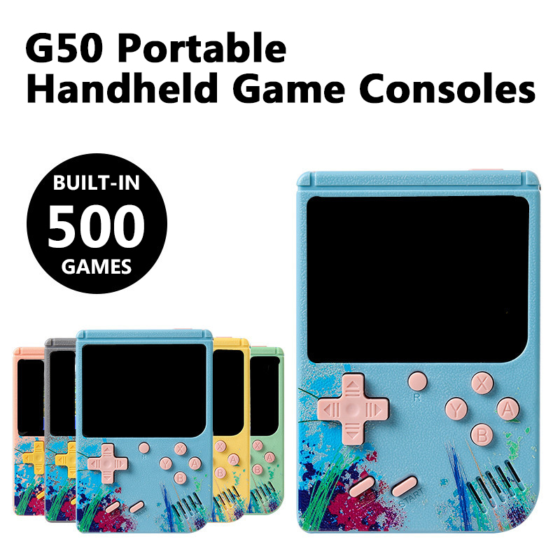 Nouvelle console de jeu portable G50, écran 3 pouces, 500 en 1, mini console de jeu vidéo de poche, rétro, nostalgique, cadeaux_voghion.com