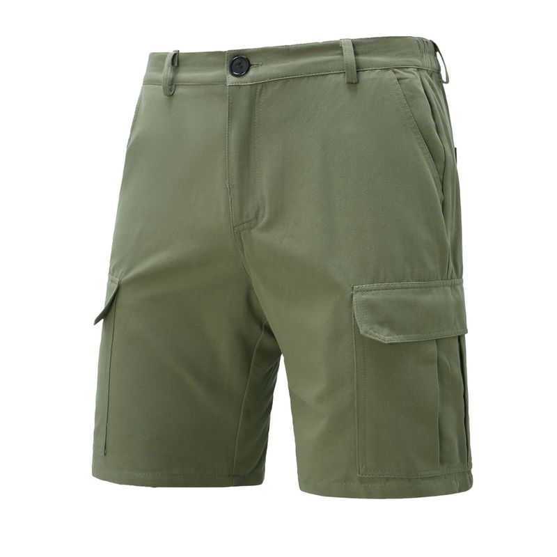 Men's Cargo Shorts – Multi-Pocket Workwear Style (Cotton-Blend, Mid-Stretch, 3XL Sizing, 4 Colors)_voghion.com