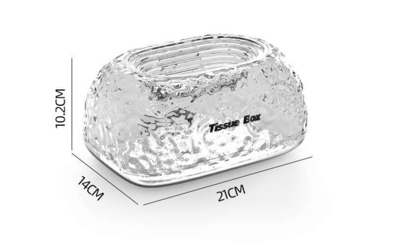 Caixa de guardanapos de tecido de estilo luxuoso e leve para sala de estar, caixa de papel de mesa criativa para pia de quarto de alta qualidade_voghion.com