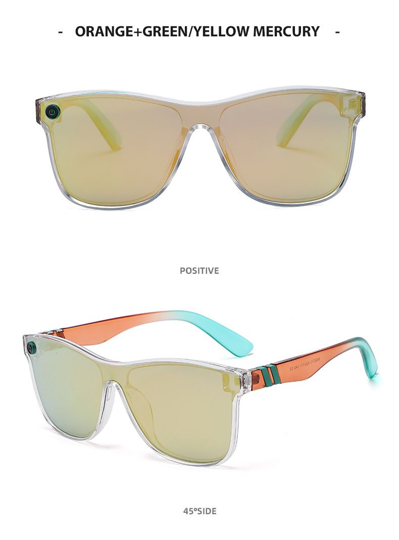 2022 Nova Power On Key Pattern Športna na prostem Kolesarska sončna očala Velik okvir Pisana enodelna očala_voghion.com