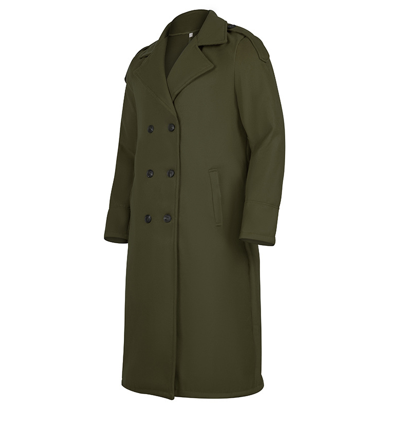 Men's long woolen coat extra long over the knee coat_voghion.com