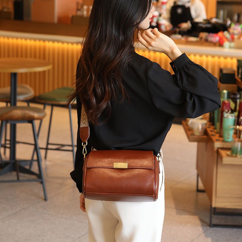 Borsa a tracolla in vera pelle per donna 2024, nuova moda, grande capacità, tracolla larga, borsa da spalla sottobraccio_voghion.com