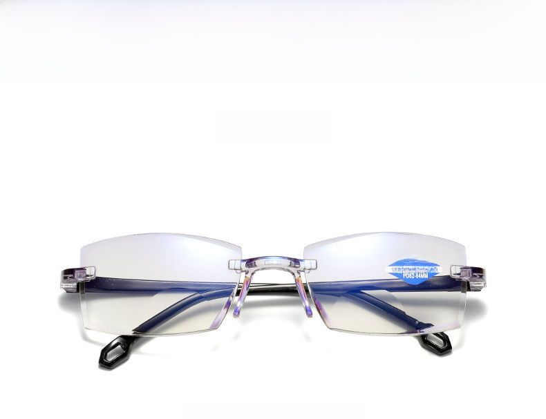 Smart Zoom Anti-Blå Ljus Ramlösa Trim Presbyopiglasögon Stall Säljer Gatuvisualisering av Presbyopiglasögon med Dual Light_voghion.com