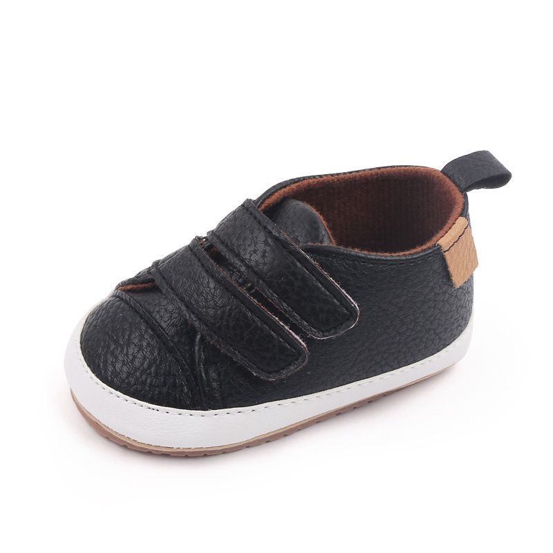 Mère et enfants printemps et automne chaussures bébé 3-6-12 mois bébé double Velcro chaussures enfant en bas âge chaussures bébé M22-13_voghion.com