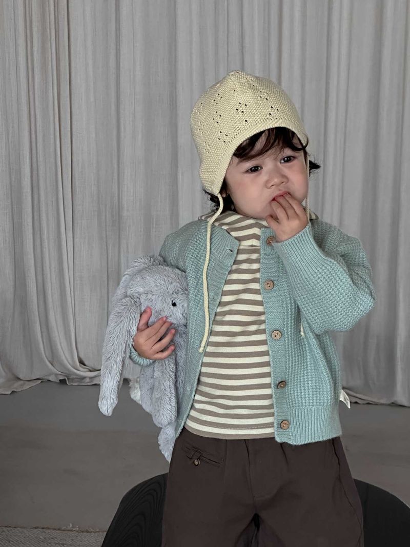 Alyce-xiyue1baobao Children's Sweater Cardigan Jacket 2025 New Korean Style Kids' Clothing Baby Clothes Boys' Autumn Set_voghion.com