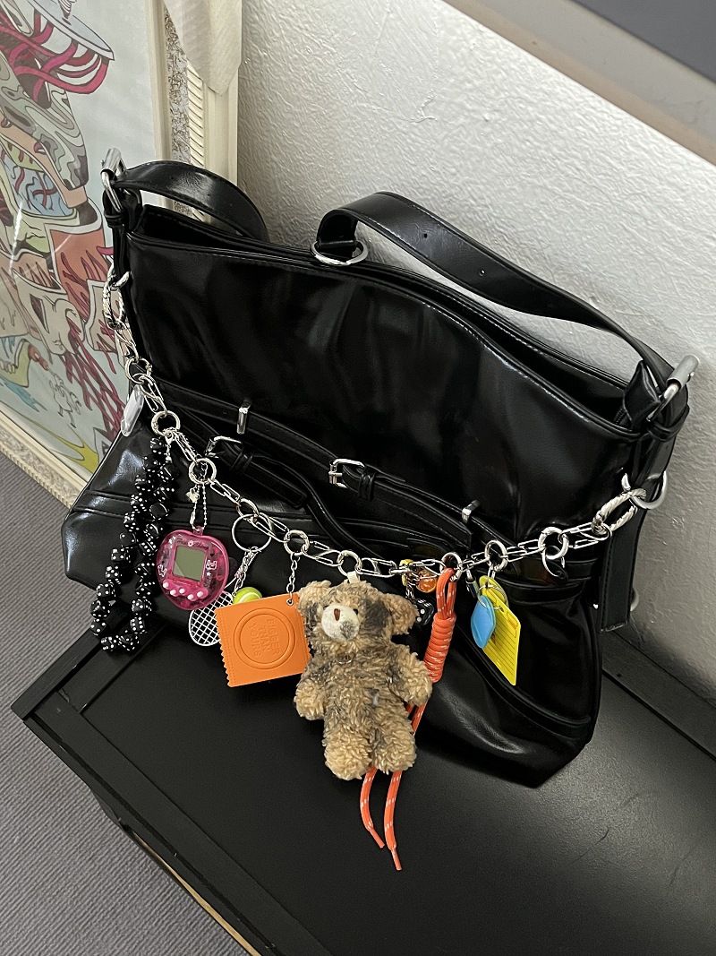 Original Multi Element Long And Complex Bear Bag Chain Bag Pendant Niche High End Bag Pendant Cross Border E Commerce_voghion.com