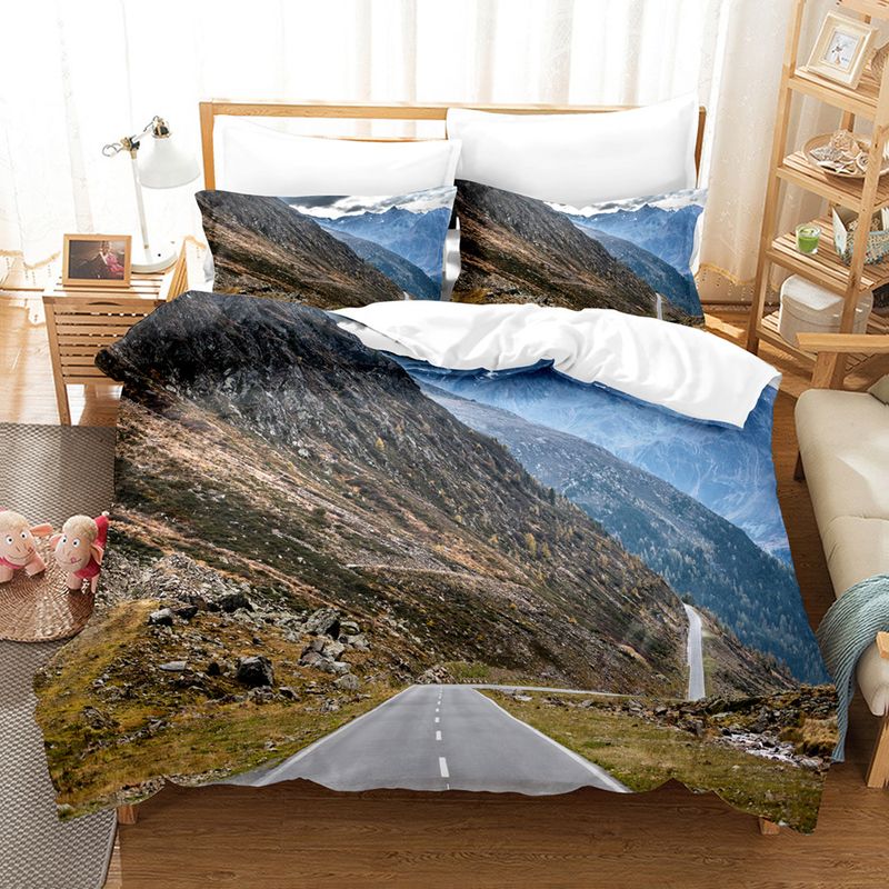 Set da letto in tre pezzi per la produzione di scenari naturali_voghion.com