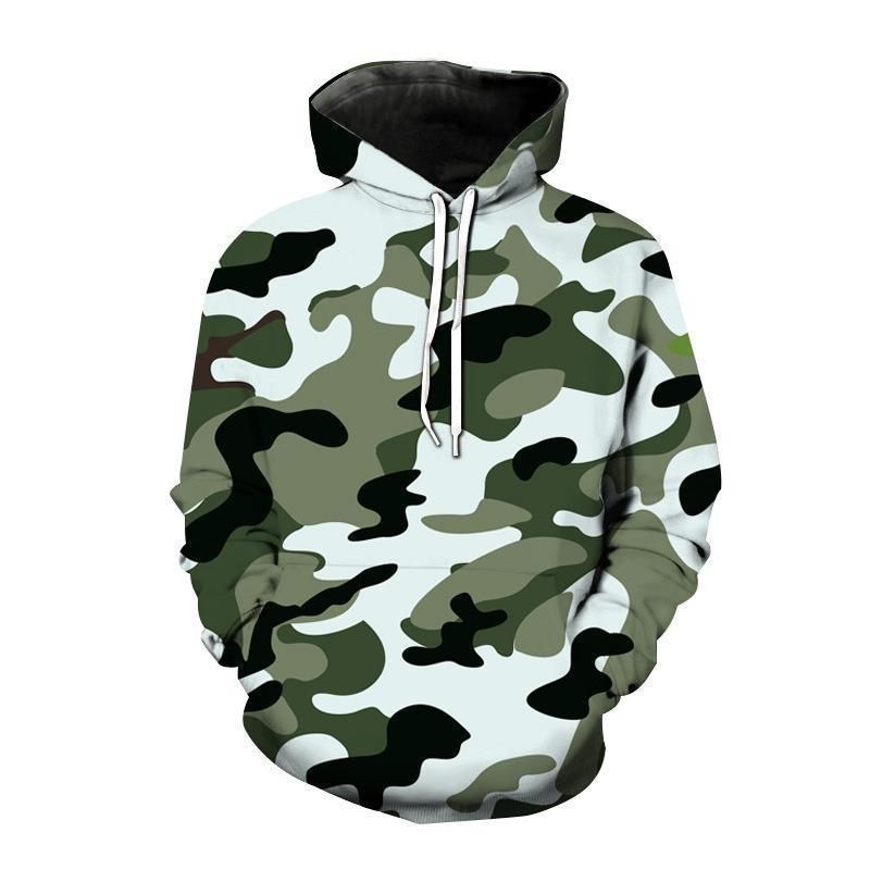 Jungle Pattern Hoodie Men Camouflage 3D Printed Sweatshirt Oversized Casual Street Kids Camo Hoodies Outdoor Sports Long Sleeves_voghion.com