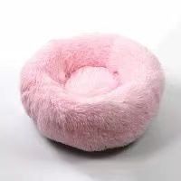 Removable And Washable Zippered Round Plush Bed All-Season Dog Cat Pet Mat_voghion.com