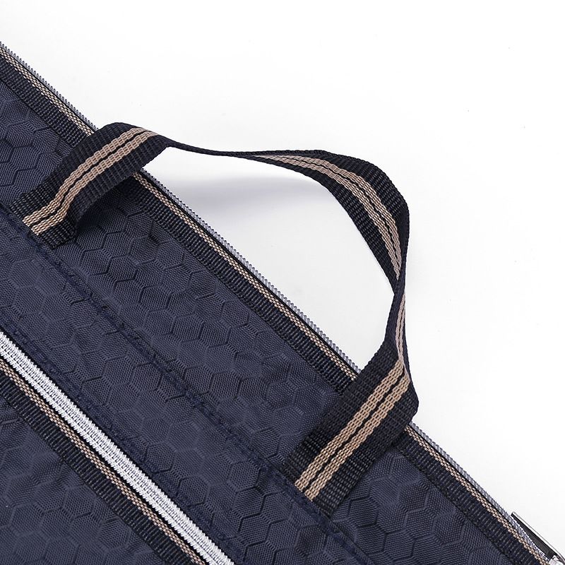 Nuova borsa da ufficio semplice in tessuto Oxford con cerniera impermeabile per documenti in formato A4_voghion.com