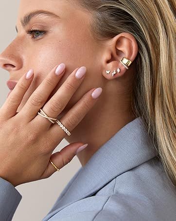 Orecchini pendenti con perle di conchiglia in argento sterling placcato oro 14K PAVOI | Orecchini di perle da sposa per donna_voghion.com