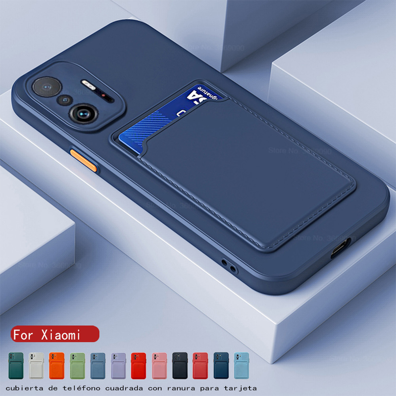 Quadratischer Kartensteckplatzhalter, weiche Silikon-Rückseitenabdeckungen für Xiaomi 11T Pro mi11t mi 11t 11tpro xiomi 11 t_voghion.com