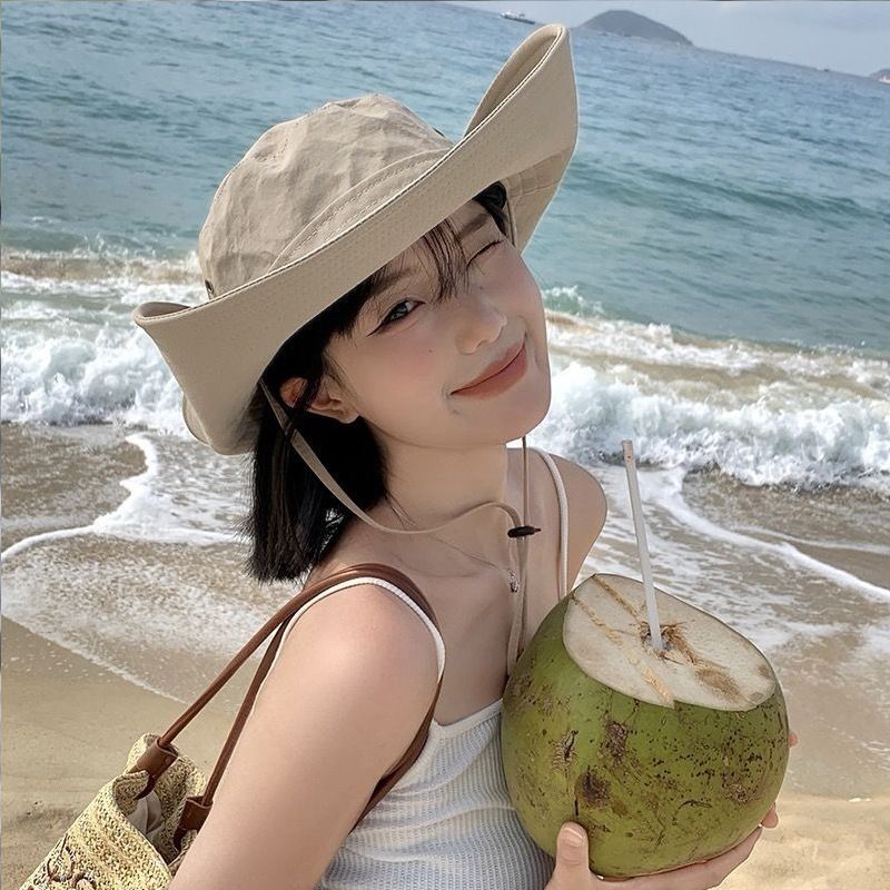 Nouveautés Unisexe Été En Plein Air Pêche Randonnée Seau Large Bord Pliable Pêcheurs Pare-Soleil Chapeau Hommes Femmes Camping Visières Panama_voghion.com