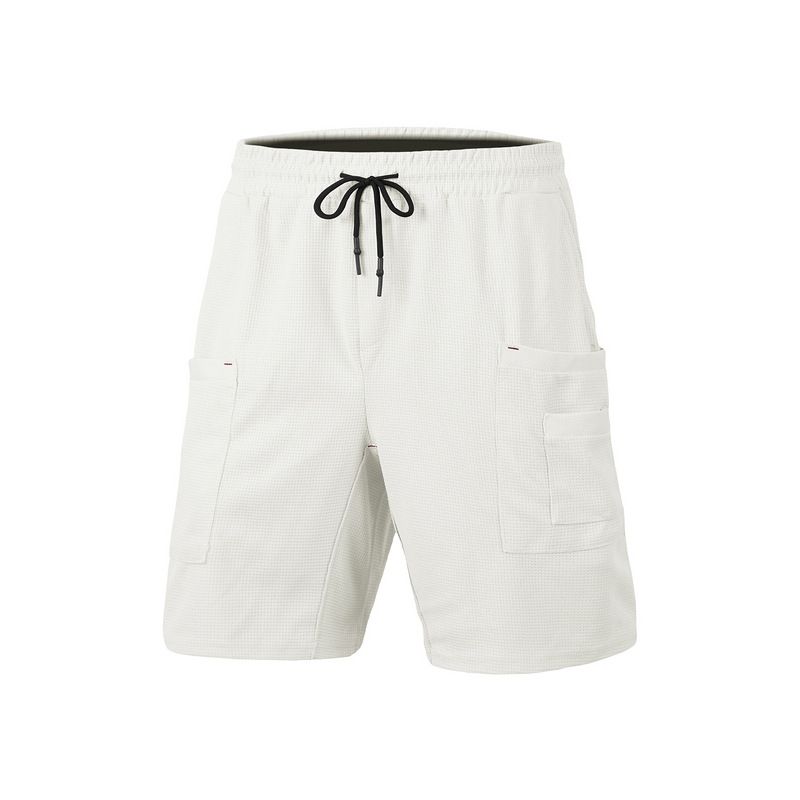 Lässige Sommershorts für Herren im amerikanischen Stil mit mehreren Taschen, atmungsaktiv, schweißabsorbierend und mit Waffelmuster_voghion.com