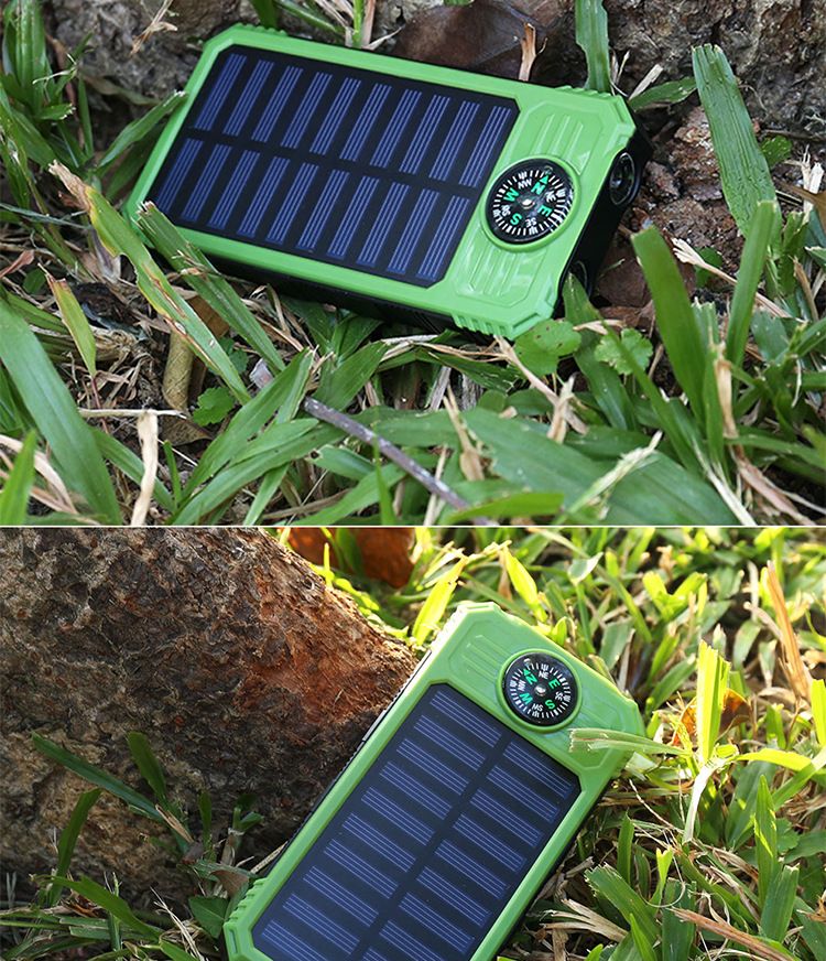 Power bank universale portatile con bussola solare da 10000 mAh, in vendita a prezzi vantaggiosi._voghion.com