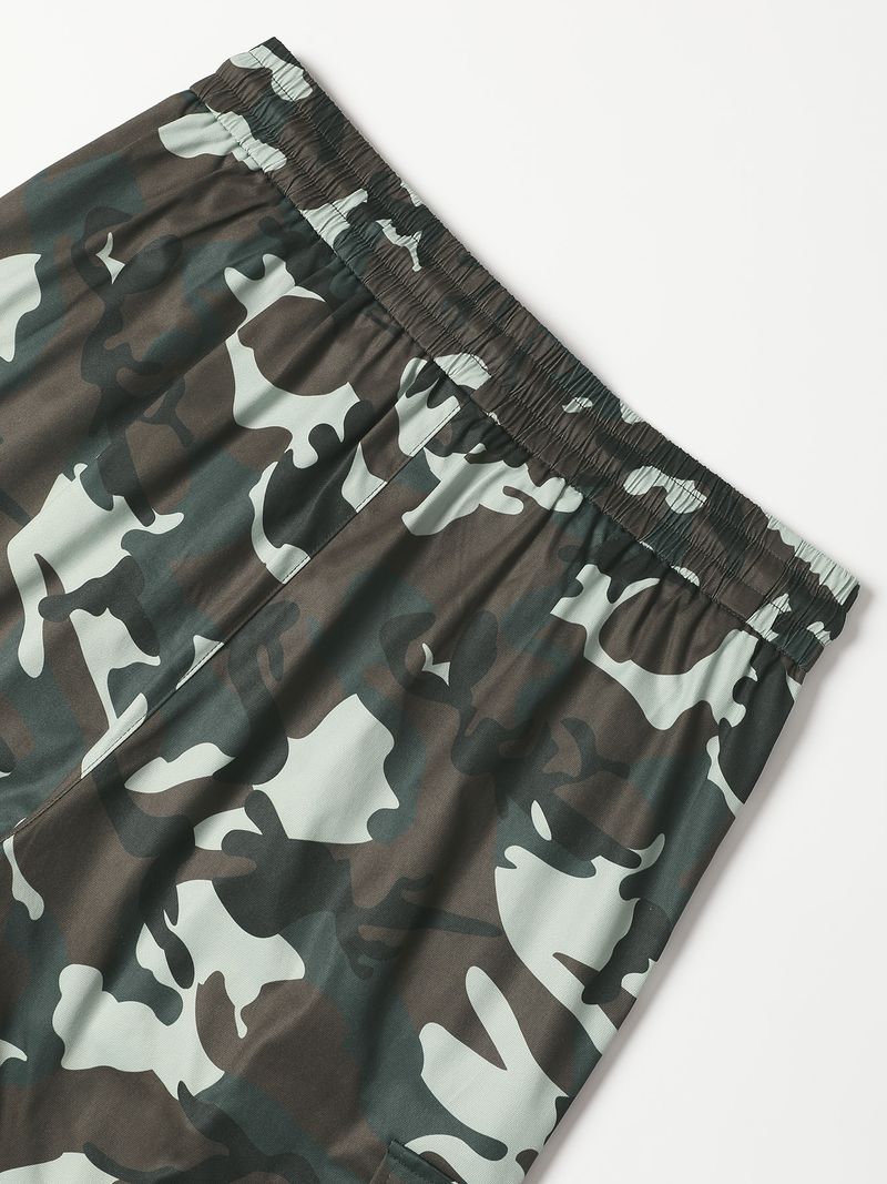 Erkek Kamuflaj Kargo Pantolonu - Askeri Esintili Bol Kesim Taktik Pantolon (Çok Renkli, S-XXL Bedenler)_voghion.com