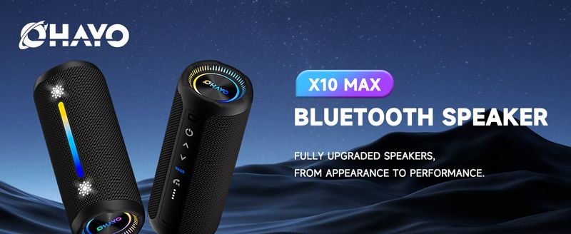 10X Bluetooth Speaker 35W - IPX Waterproof, Powerful Stereo Sound, 24 Hours Playtime, TWS Pairing, Dazzling Lights_voghion.com