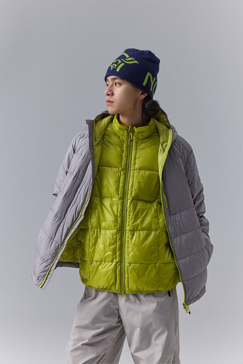 Leichte Outdoor-Daunenjacke mit Kapuze für Damen und Herren – Wasserdichter, winddichter Wintermantel mit Entendaunen mit 550er Füllkraft_voghion.com