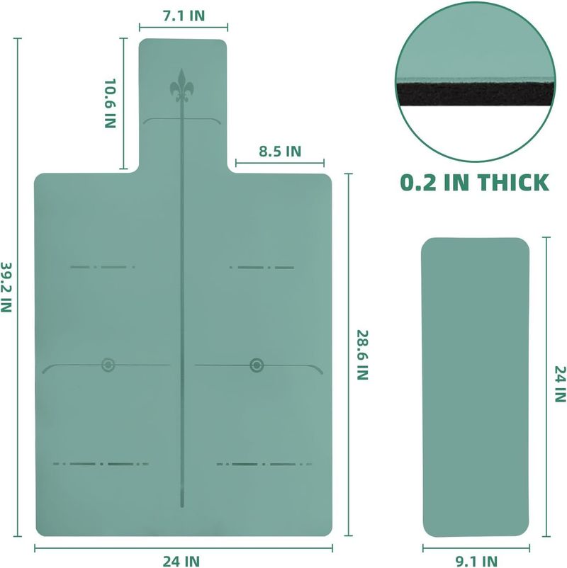 Yogamatten Pilates Core Bed Antislipmat PU Natuurrubber Grote Apparatuur Yogahal Training Core Bed Beschermingsmat_voghion.com