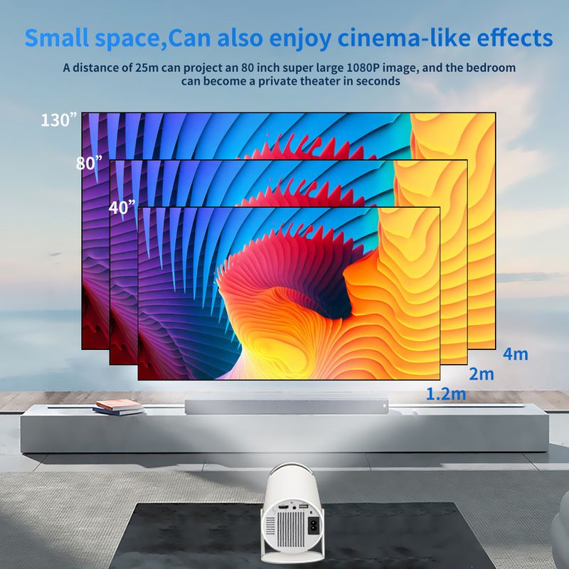Proiettore Cannon 1030P Ufficio Camera da letto Proiezione Home 4K Cinema 120 Lumen HT5_voghion.com