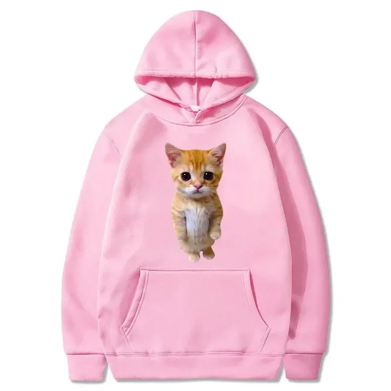 Fun Cat-printed Casual Sportswear Hoodies And Hoods For Harajuku Men's Casual Fashion Tops In The Autumn Of 2025_voghion.com