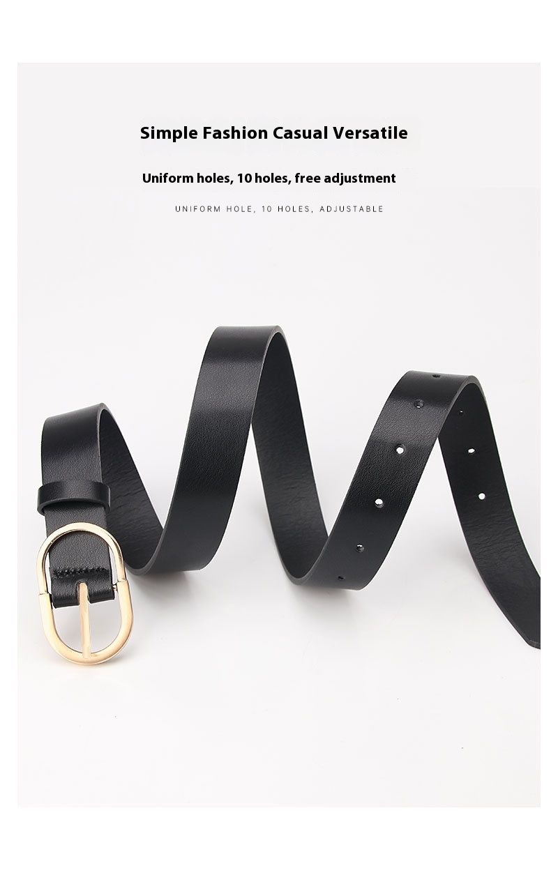 Neuer minimalistischer und vielseitiger modischer Damengürtel mit Nadelschnalle, lässiger koreanischer Gürtel, dekorativer Jeansgürtel für Damen_voghion.com