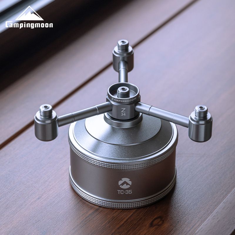 Adattatore per bombola di gas per alta montagna Koeman da uno a quattro giunti in lega di alluminio per campeggio, atmosfera, esterni_voghion.com