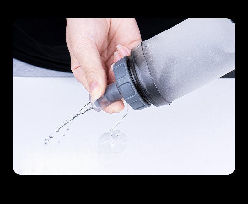 Landy Outdoor Sports Borraccia portatile pieghevole morbida da 350 ml per trail running ed escursionismo_voghion.com