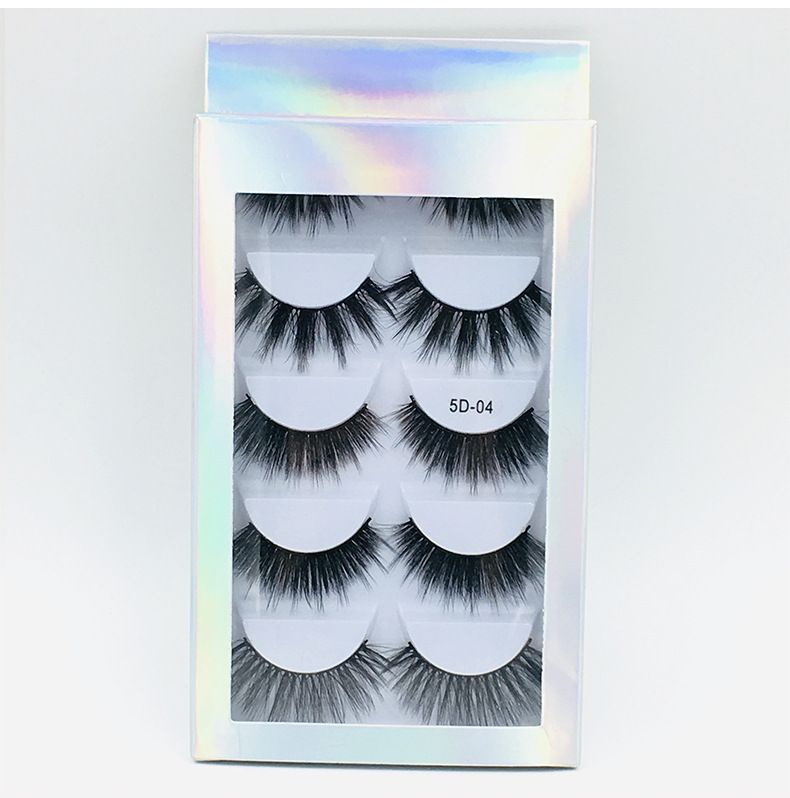 Lash extension set Laser Box 5 pairs of mixed false eyelashes Thick natural slender long eyelashes Multi-level soft false eyelashes_voghion.com