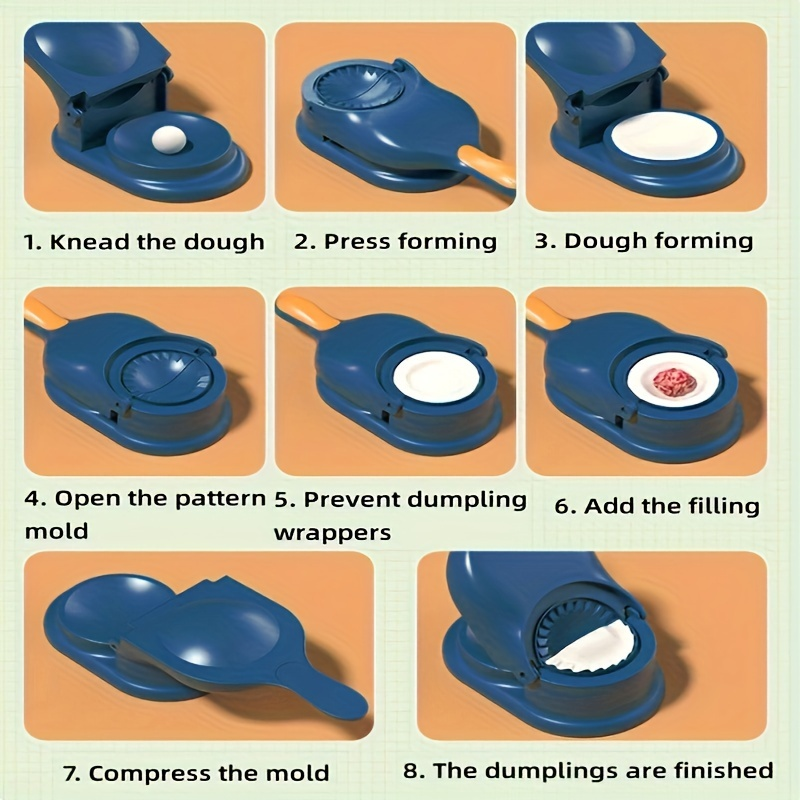 1pc, 2in1, Dumpling Skin Maker, Creatieve Dumpling Maker, Keuken DIY Dumpling Maker, Handmatige Tortilla Maker, Dumpling Mallen voor Dumpling Skin_voghion.com
