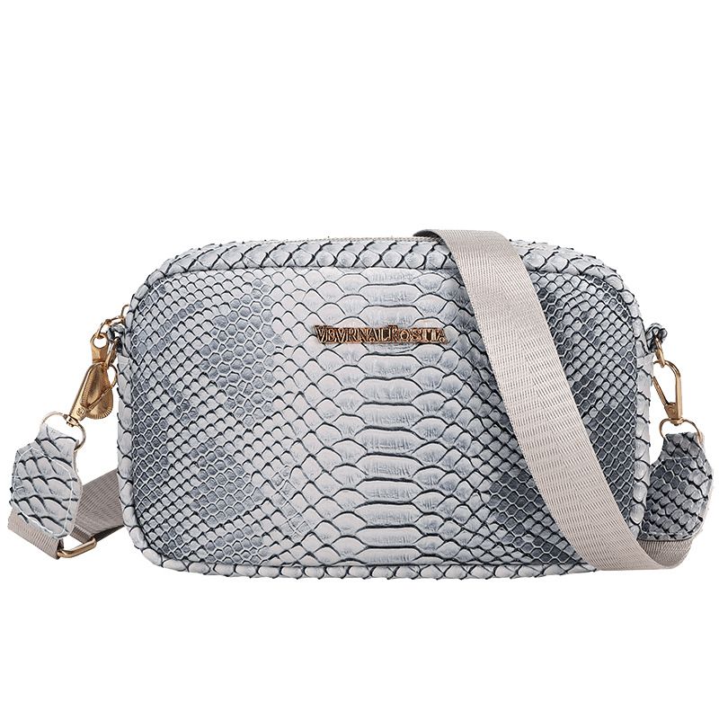 Câmera com padrão de cobra 2025 para mulheres VR versátil bolsa transversal pequena quadrada_voghion.com