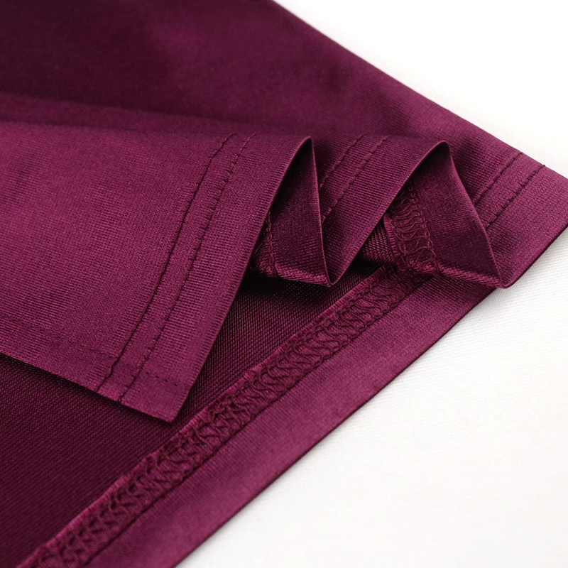Damenbekleidung Langes Kleid Einfarbiges Kleid Hohe Taille Temperament Pendeln Rotes Strickkleid Lange Kleider_voghion.com