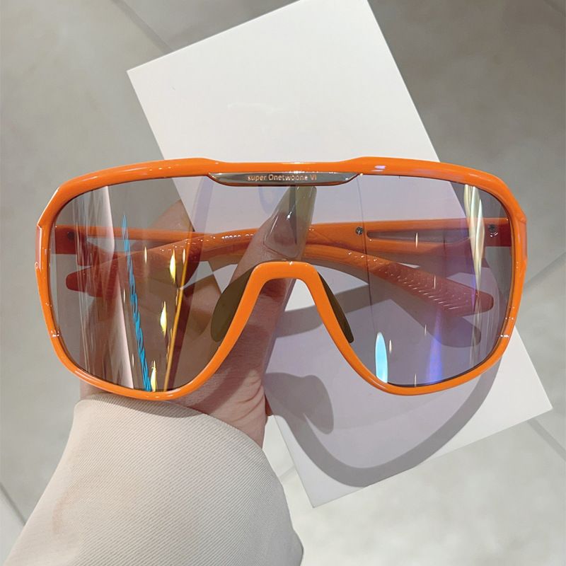 New Colorful Large Frame Integrated Outdoor Sports Cycling Sunglasses Mountaineering Skiing Windproof Goggles_voghion.com