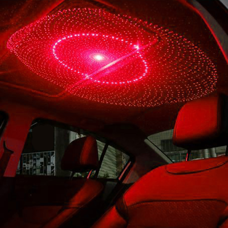 Ambient Star Light Starry USB Metal Modificat Acoperiș Interior Decor Lampă proiector pentru mașină_voghion.com