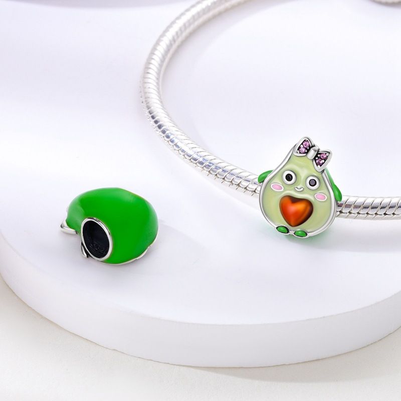 Gioielli da donna in argento 925 placcato rame con ciondolo a forma di margherita, avocado e girasole_voghion.com