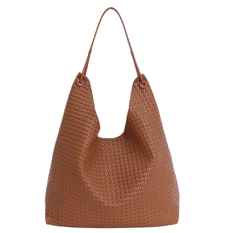 Borsa tote alla moda da donna, grande capacità, design leggero, borsa a tracolla versatile per lavoro e pendolarismo_voghion.com