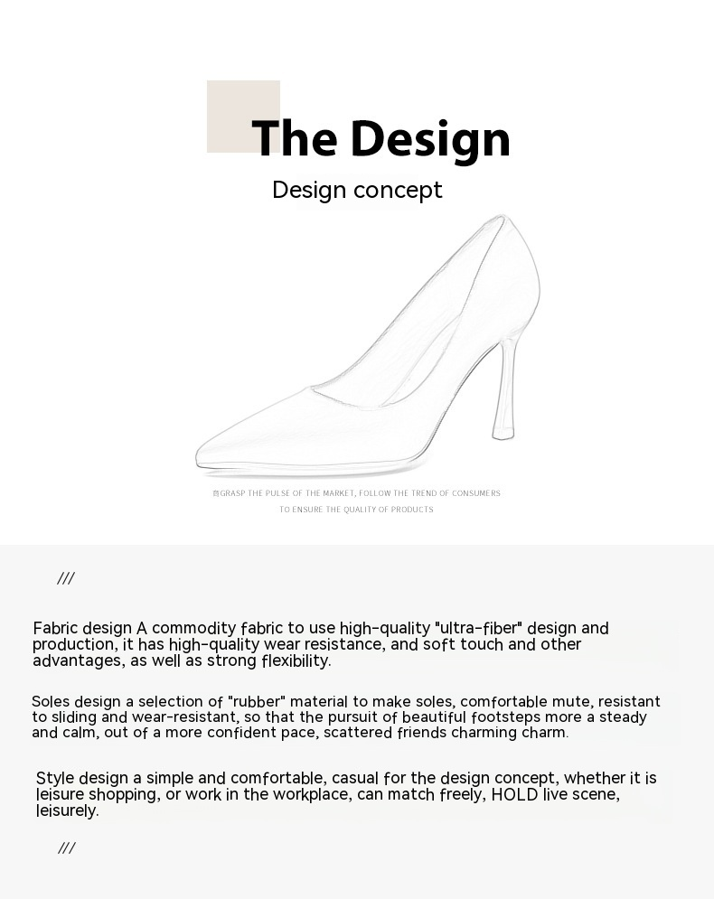 2024 neue Spitz Dünne Fersen High Heels Fee Stil Einfarbig High Heels Französisch Super High Heels Mädchen_voghion.com