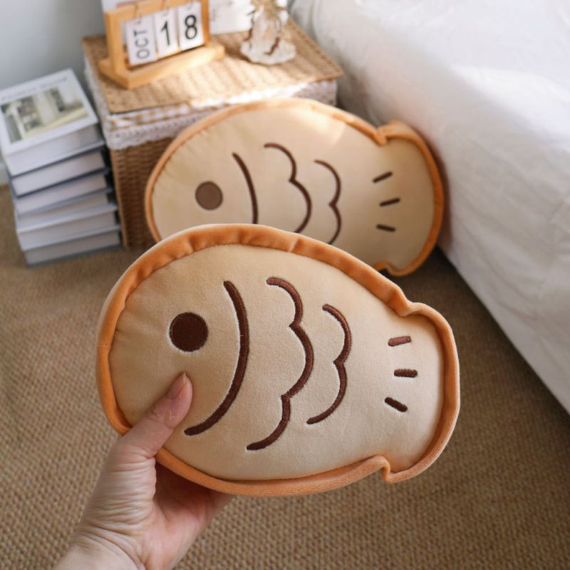 Creative Cartoon Cute Taiko Fish Plush Home Decoration Sofa Cushion Pillow_voghion.com