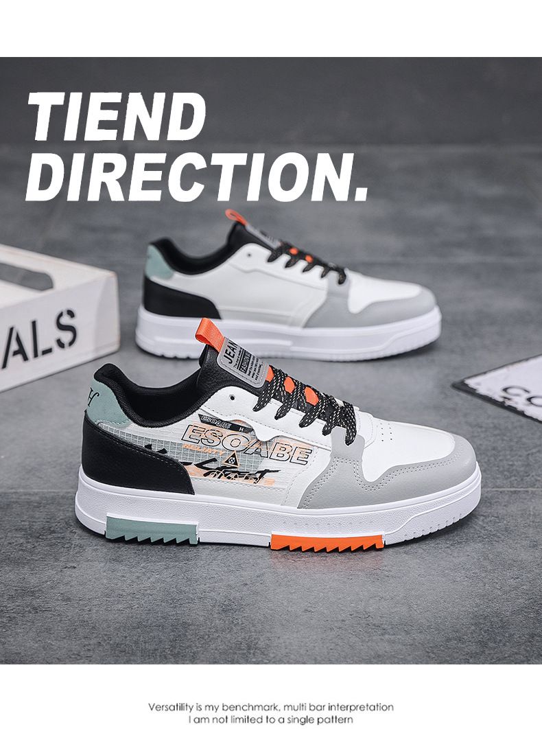 2023 Casual Sneakers til mænd Street Fashion Herre Skateboard Sko Udendørs Gåture Flade Sko Beskyttelse Snøre Skateboard Sko_voghion.com